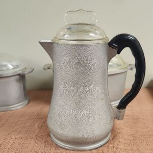 Guardian Service Coffee Pot Hammered Aluminum Vintage